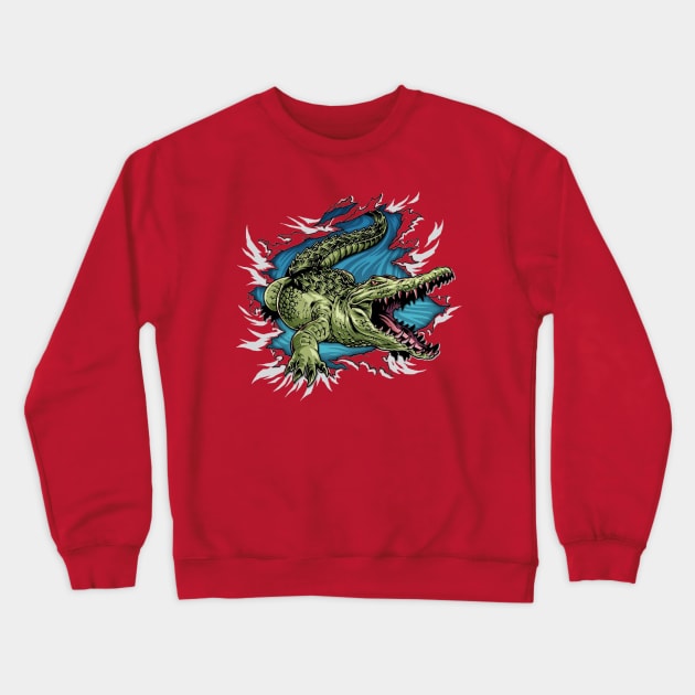 Croc Crewneck Sweatshirt by DKshirts